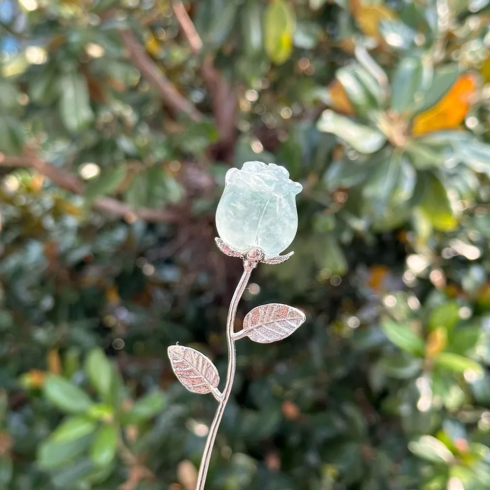 Elegant Carved Crystal Rose | Exquisite Quartz Flower Sculpture | Professional Reiki Healing & Jewelry Art