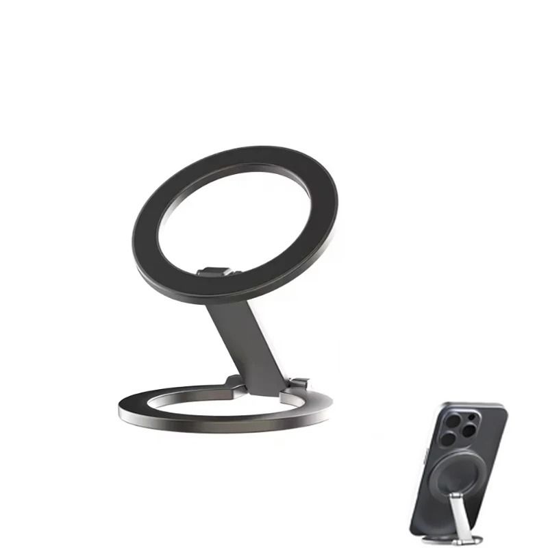 Dual-Sided Magnetic Ring Holder – Universal MagSafe Folding Bracket