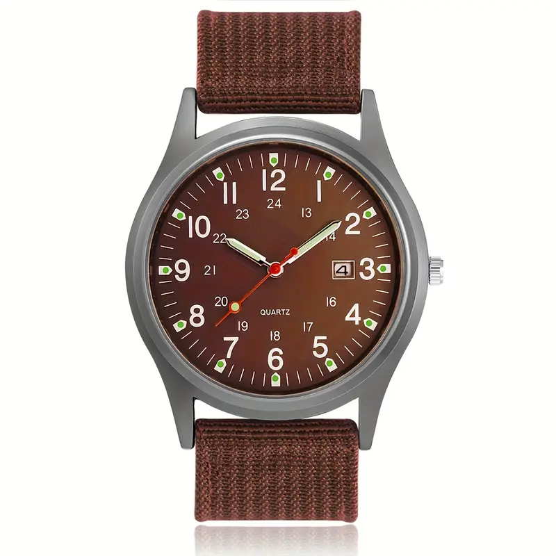 Luxury Men's Quartz Watch Big Dial, Waterproof, Luminous Hands