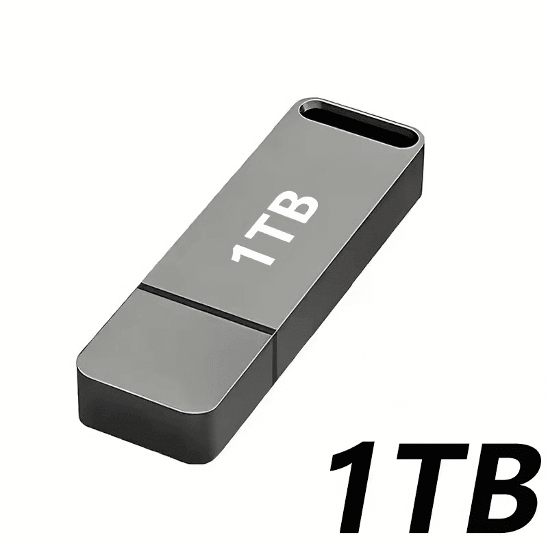 1TB USB 3.2 Metal Flash Drive Waterproof High Speed Storage