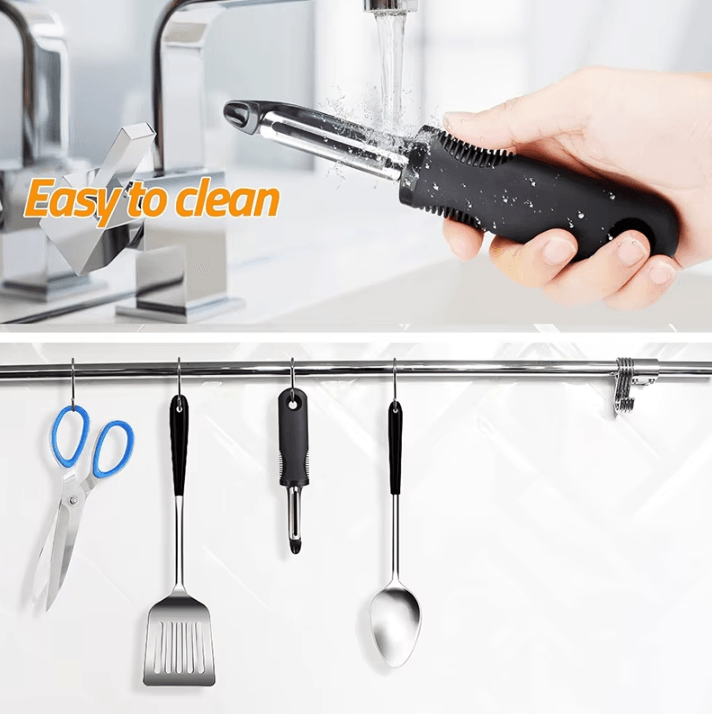 Professional Stainless Steel Swivel Vegetable Peeler – Ultra Sharp Potato & Fruit Peeler Tool