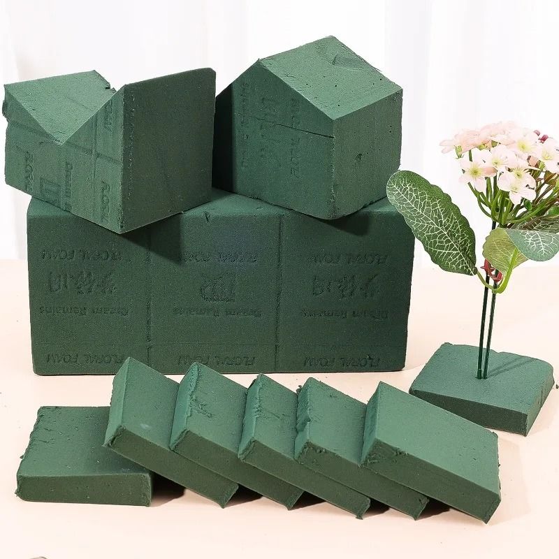 Floral Foam Blocks for Fresh and Artificial Flowers – Wet Flower Arrangement Foam for Home, Wedding, and Party Decor