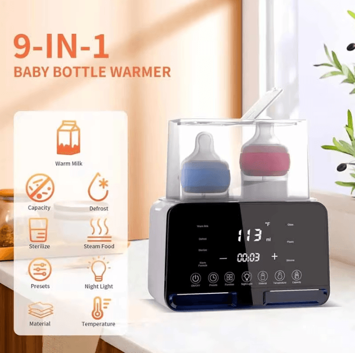 Smart Baby Bottle Warmer & Sterilizer with Precise Temperature Control
