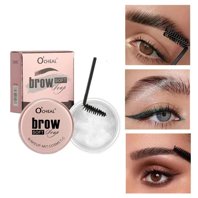Quick-drying Waterproof 3D Eyebrow Styling Cream, Natural Wild Brow Pomade Sculpting Soap & Setting Gel Wax