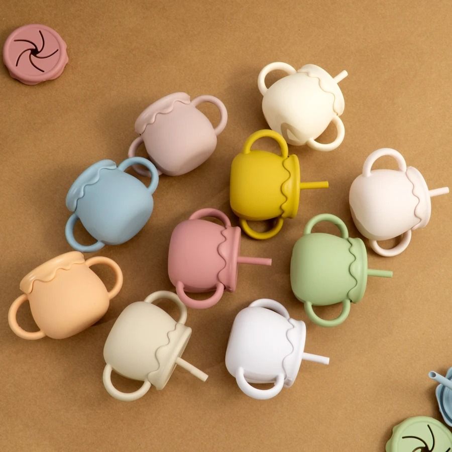 Bloom-Sip 2-in-1 Silicone Snack & Sippy Cup