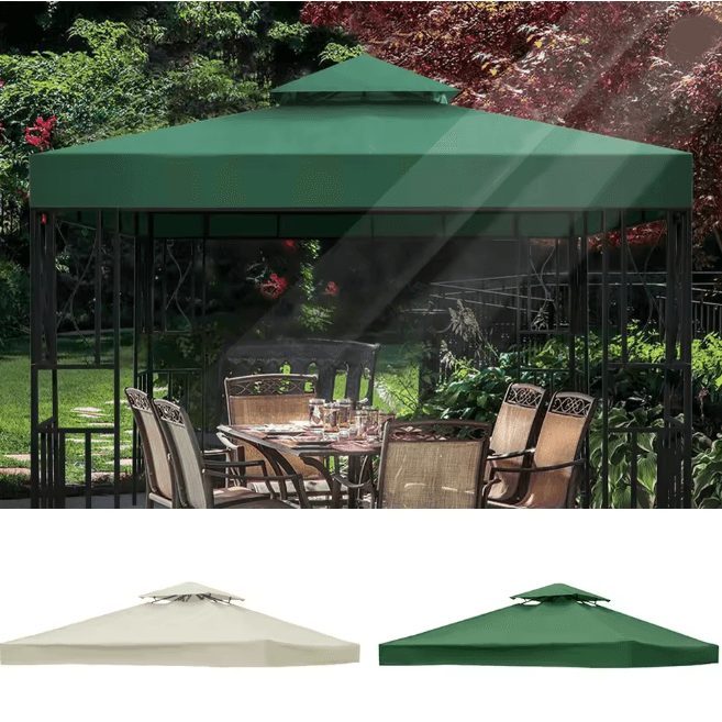 Waterproof Garden Gazebo Replacement Canopy Roof Cover for Outdoor Shade