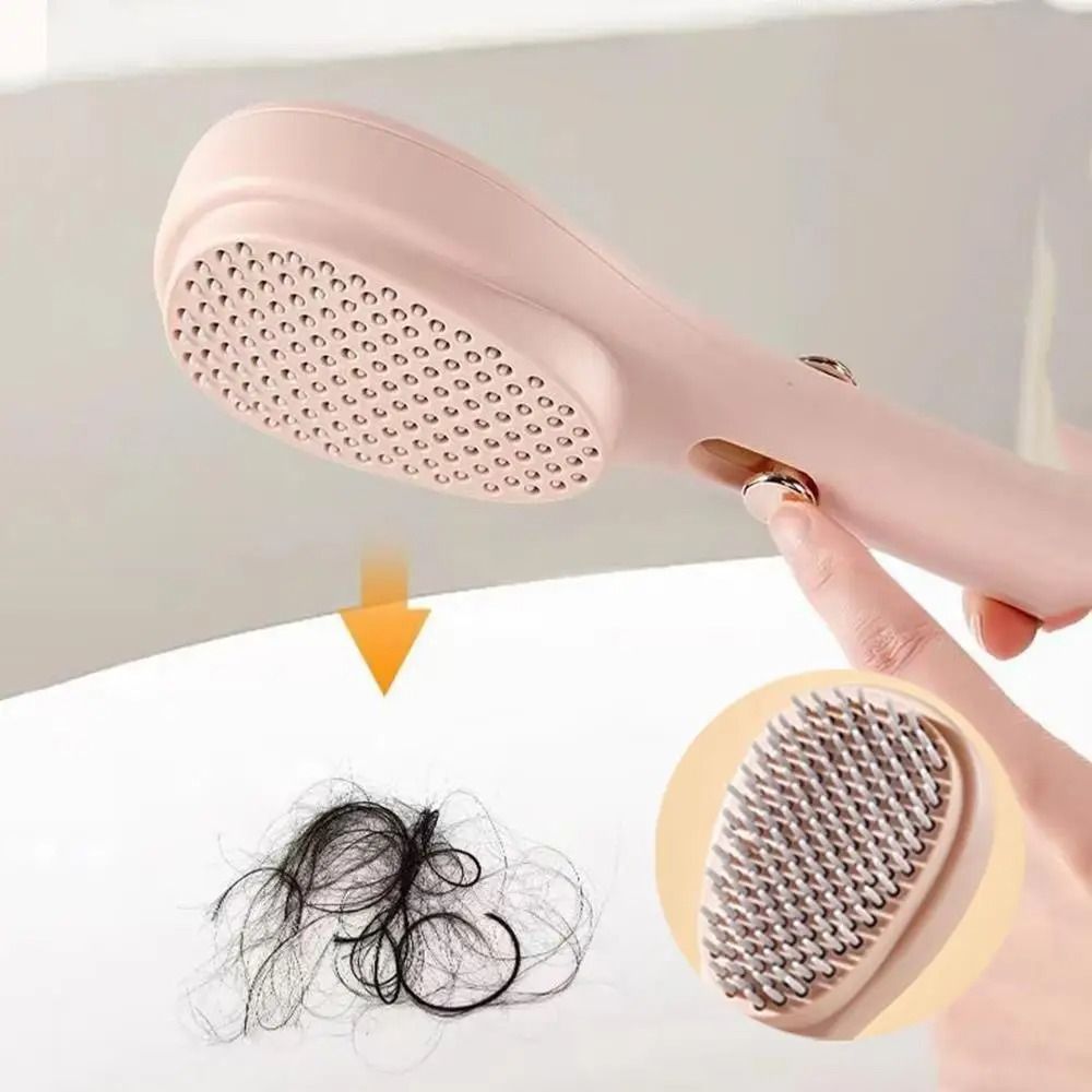 Self Cleaning Hairbrush with Scalp Massage Anti Static Retractable Hair Comb