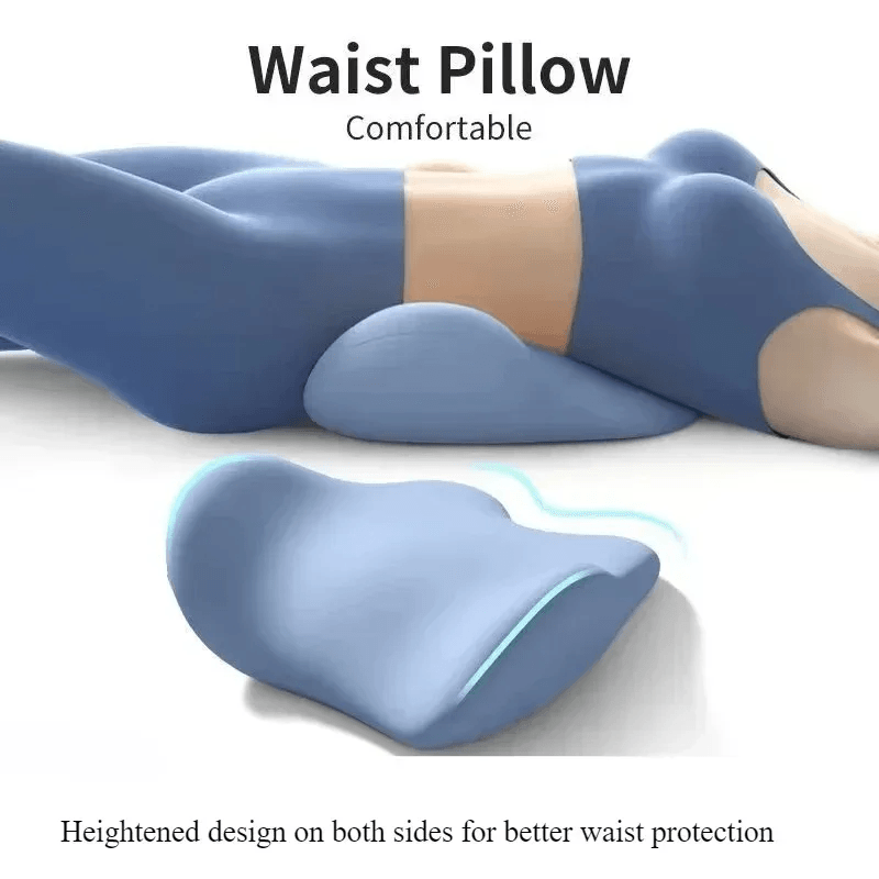 Ergonomic Lumbar Support Pillow for Sleeping – Soft Memory Foam Back Cushion