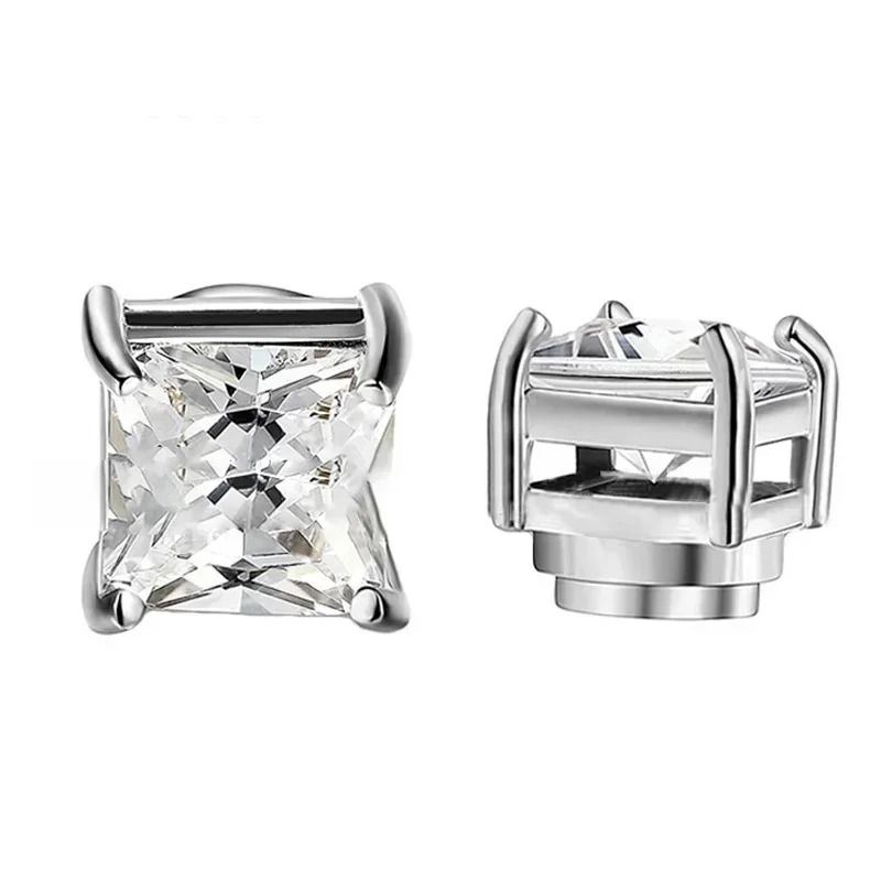 Crystal Strong Magnetic Ear Stud Set