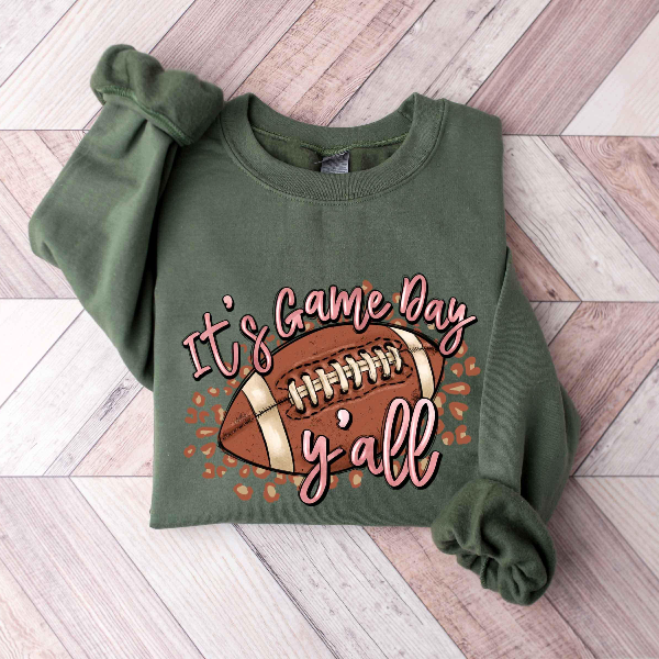 It's Game Day Y'all Football Game Shirt, Unisex Football Shirts, Football Tee, Football Season Shirt, Gameday Shirt