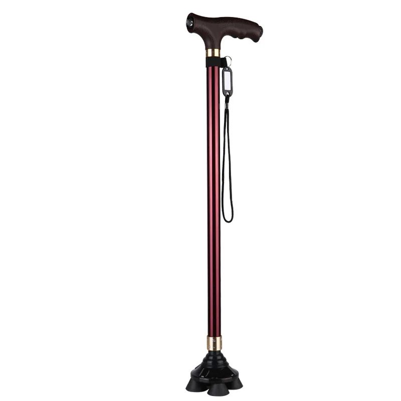 Retractable Non-Slip Aluminum Walking Cane with LED Light