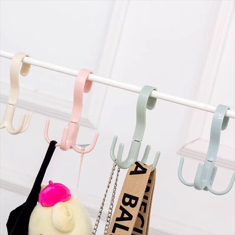 Rotatable Four Claw Hook Hanger Set 3 Pieces