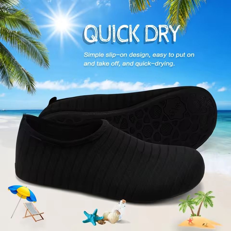 Quick-Dry Barefoot Water Shoes with Anti-Slip Sole for Beach and Water Sports
