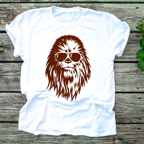 Chewbacca Shirt Star Wars Inspired Wookiee Graphic T Shirt Sci Fi Fan Tee Gift
