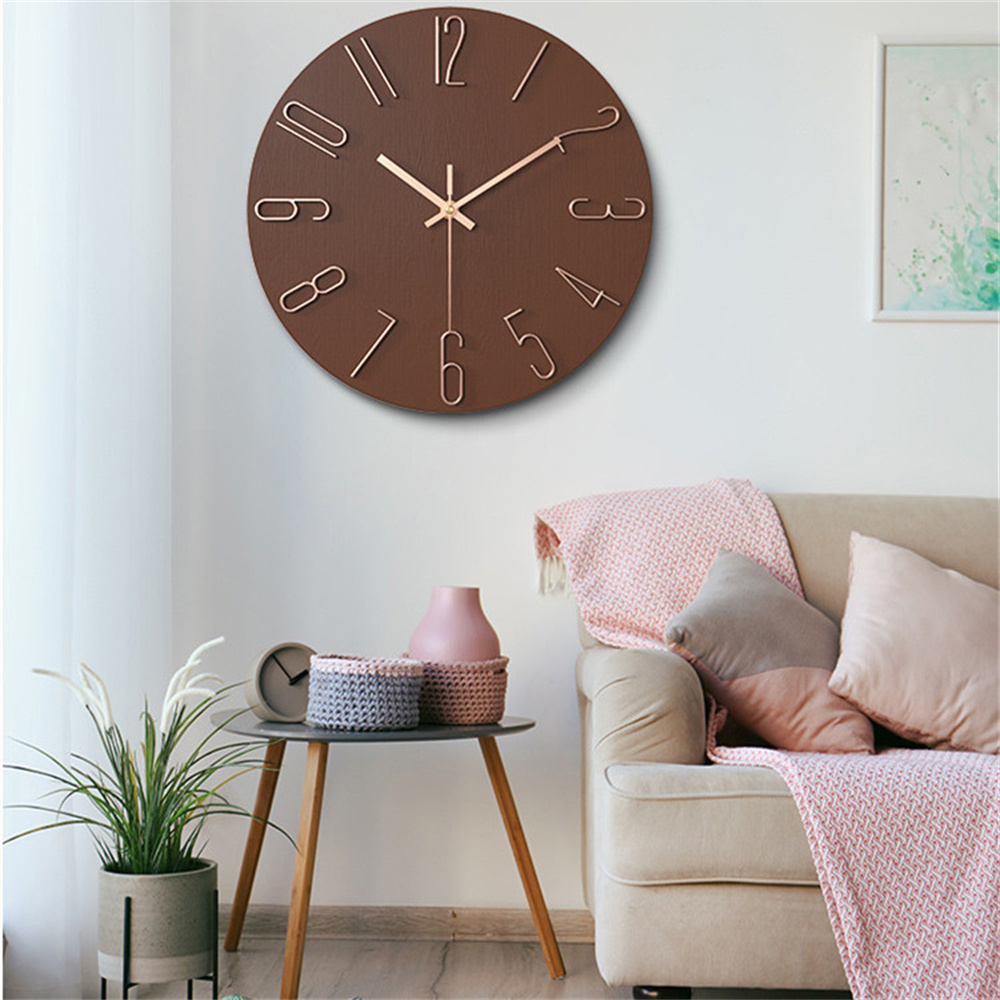 Wall Clock, Small Clock, Battery Powered Analog Clock, Home Office Bedroom Kitchen Classroom