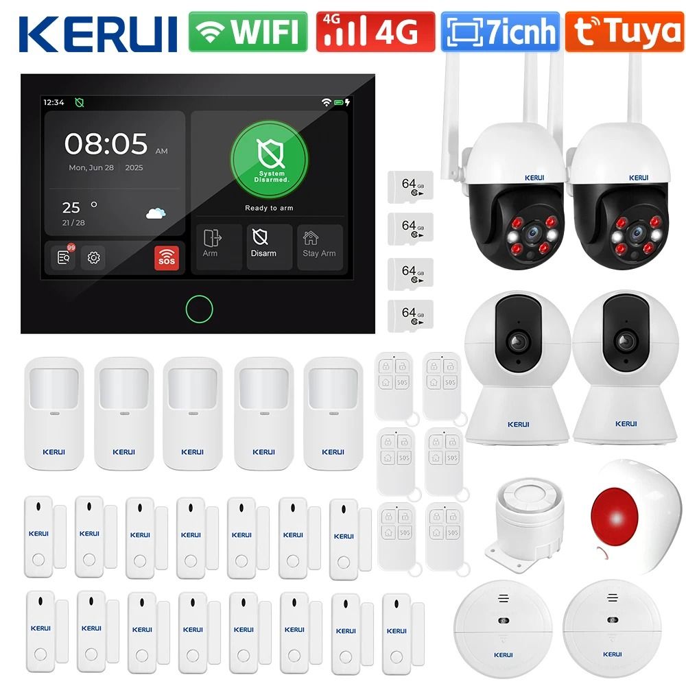 KERUI G70 Tuya WiFi+4G Home Security Alarm System