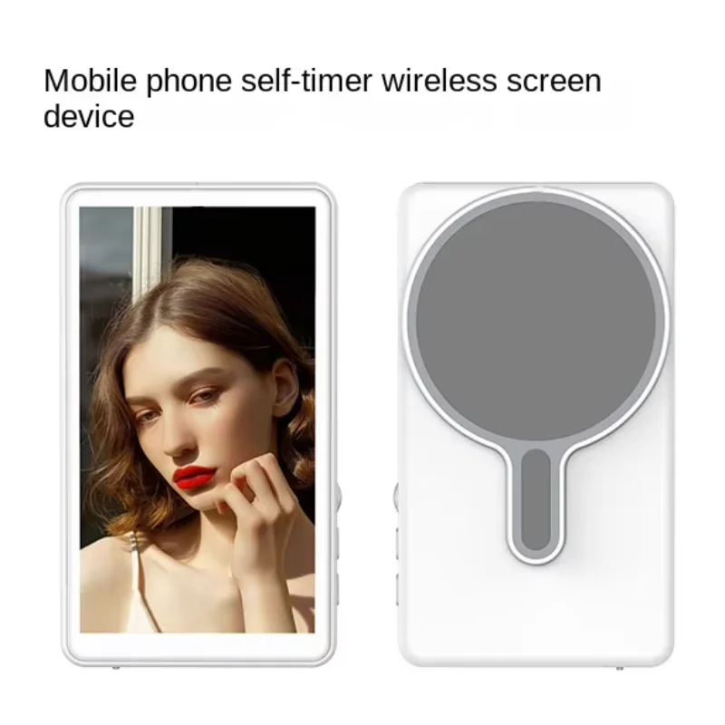 Wireless Mobile Selfie Screen Mirroring Device, Live Streaming & Magnetic Rear Camera Sharing