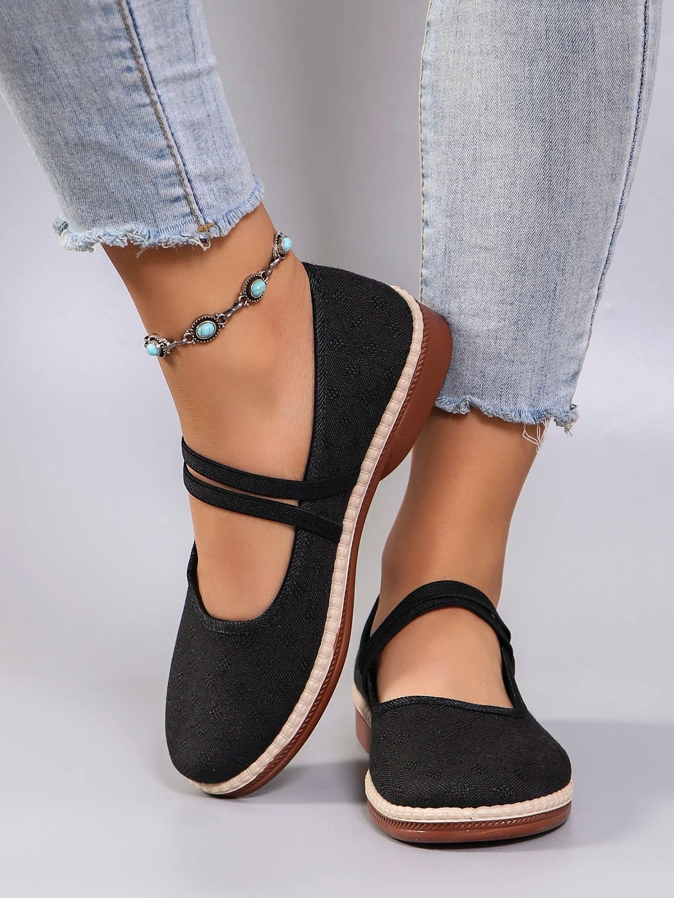 Womens Lightweight Breathable Casual Sports Flats