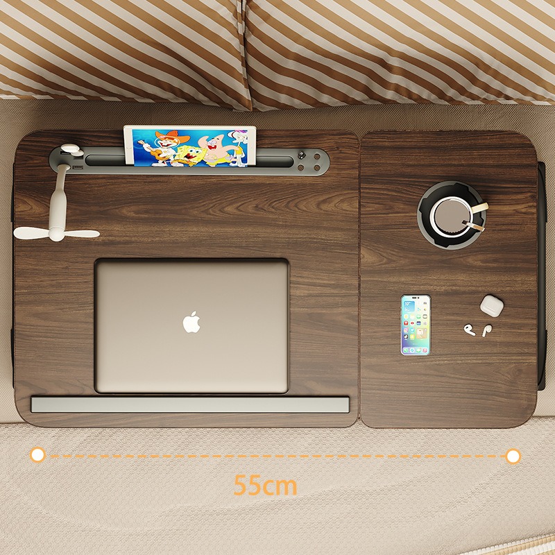 Foldable Laptop Bed Desk, Adjustable Computer Desk, Bedroom Study Desk, Bedside Table for Lazy People, Dormitory Desk
