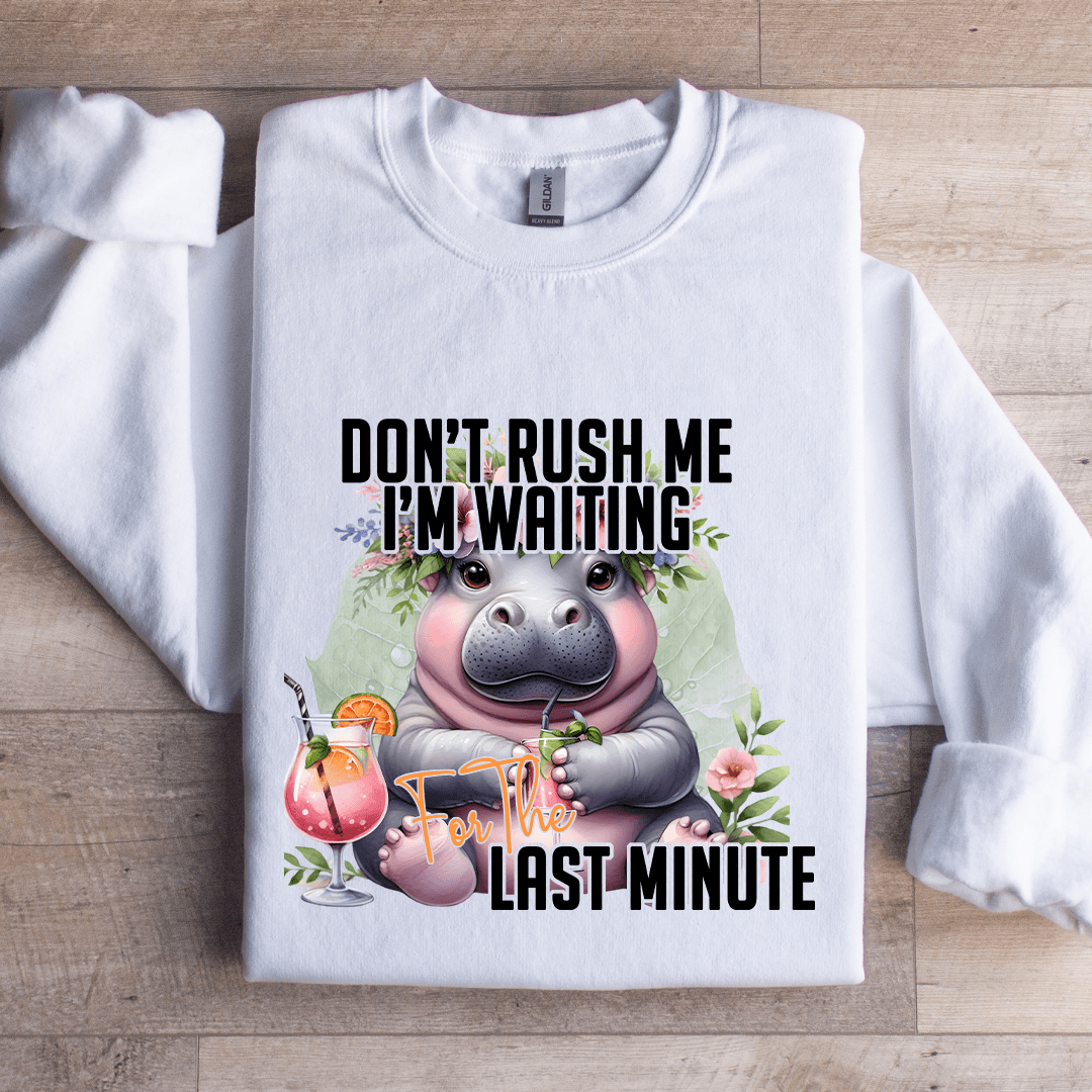 Don't Rush Me I'm Waiting For The Last Minute Sweatshirt
