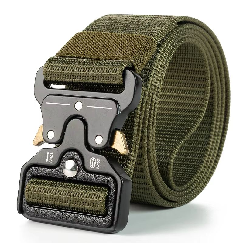 StealthGrip Quick-Release Tactical Belt – Soft Nylon Outdoor Sports Belt