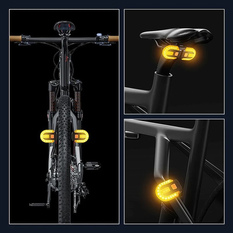 Wireless Bicycle Turn Signal Taillight with Remote Control