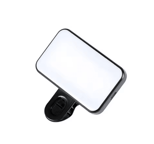 Rechargeable Mini Selfie Fill Light with Adjustable Brightness (6000–12000K)