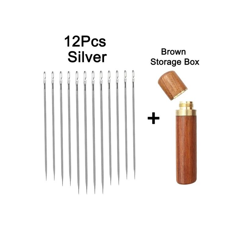 12-Piece Stainless Steel Side-Hole Blind Needles