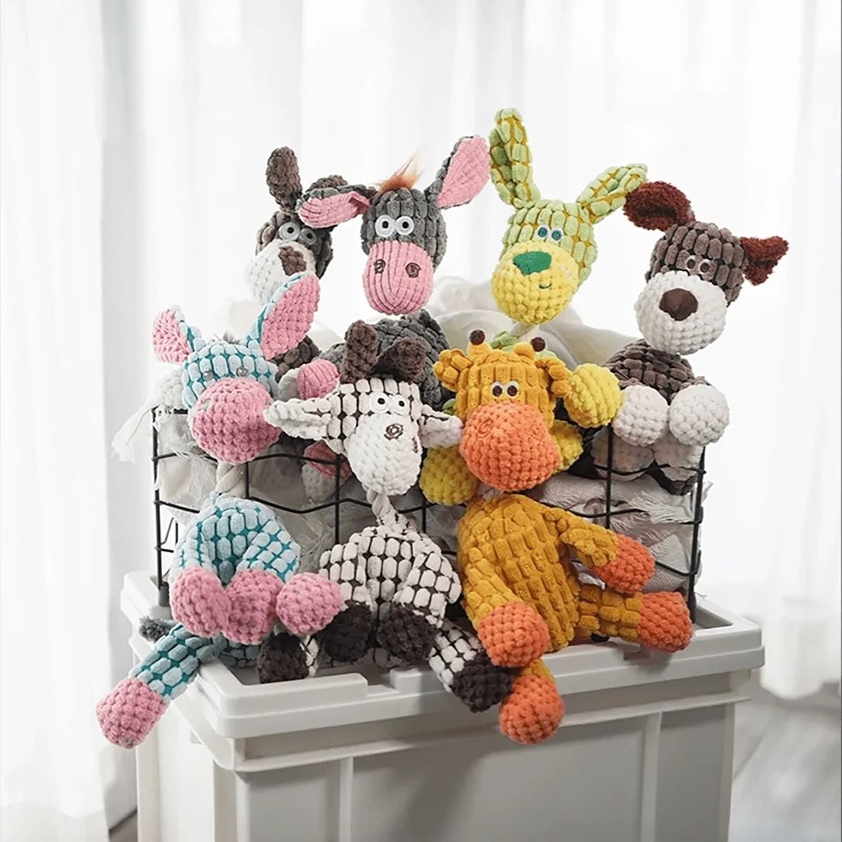 Interactive Plush Squeaky Toy