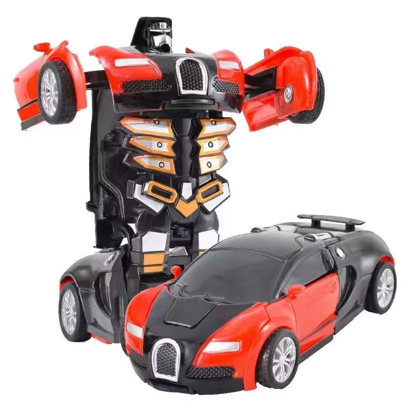 2-in-1 Auto-Transforming Collision Robot Car Toy