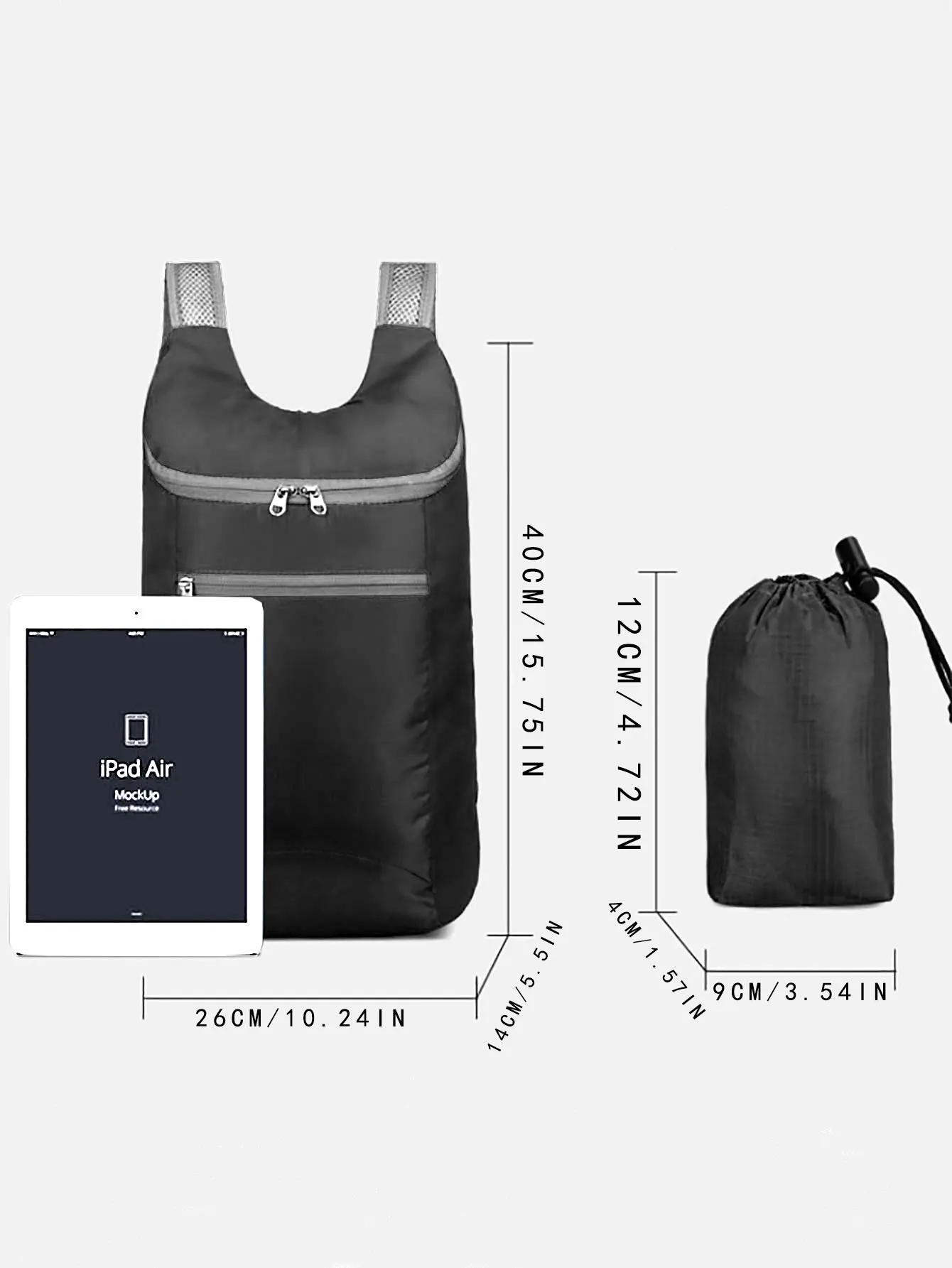 Weekend Travel Backpack Foldable Waterproof Lightweight, Tear Resistant, Large Capacity for Business, Sports & Travel