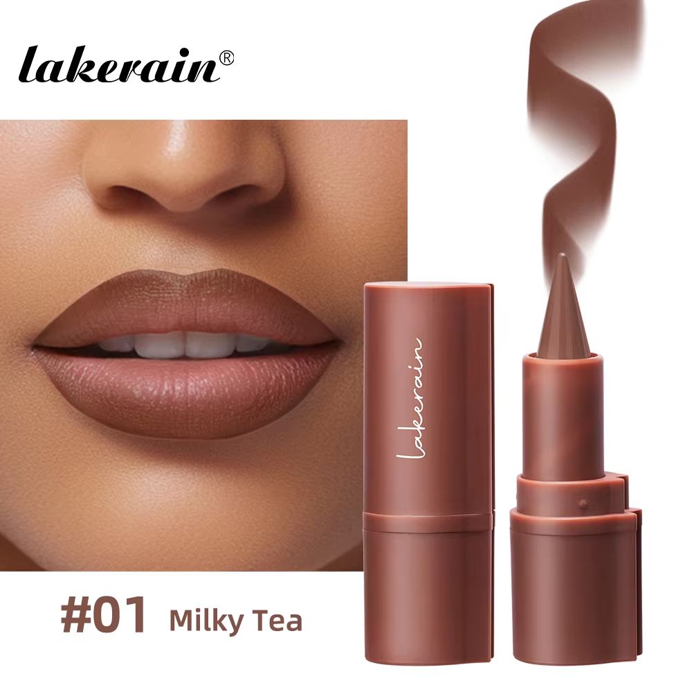Lakerain Matte Lip Liner Crayon Waterproof Velvet Lip Contour Pencil Long Lasting Non Stick Lip Tint