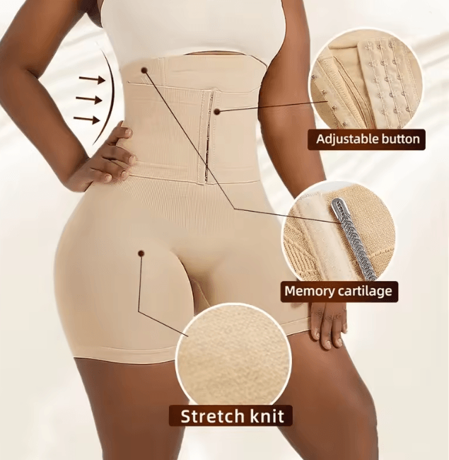 Womens High Waist Tummy Control Shapewear Shorts Butt Lifter