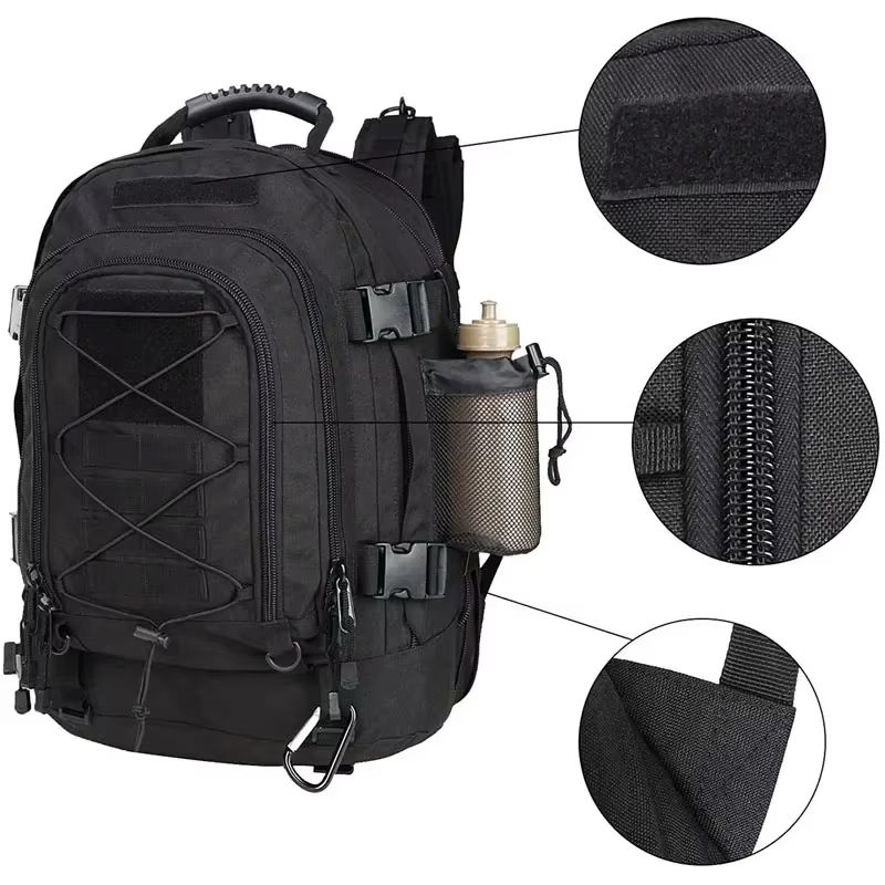 Extra Large 60L Tactical Backpack – Water-Resistant Outdoor Hiking & Travel Pack with Laptop Compartment
