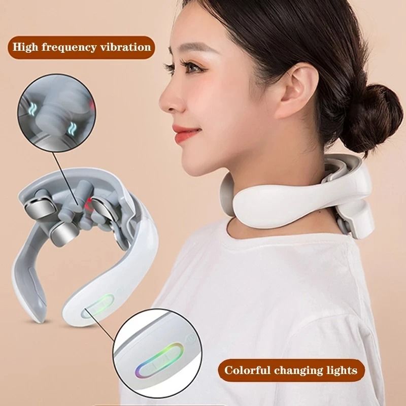 Smart Electric Neck Massager With Heat And Vibration