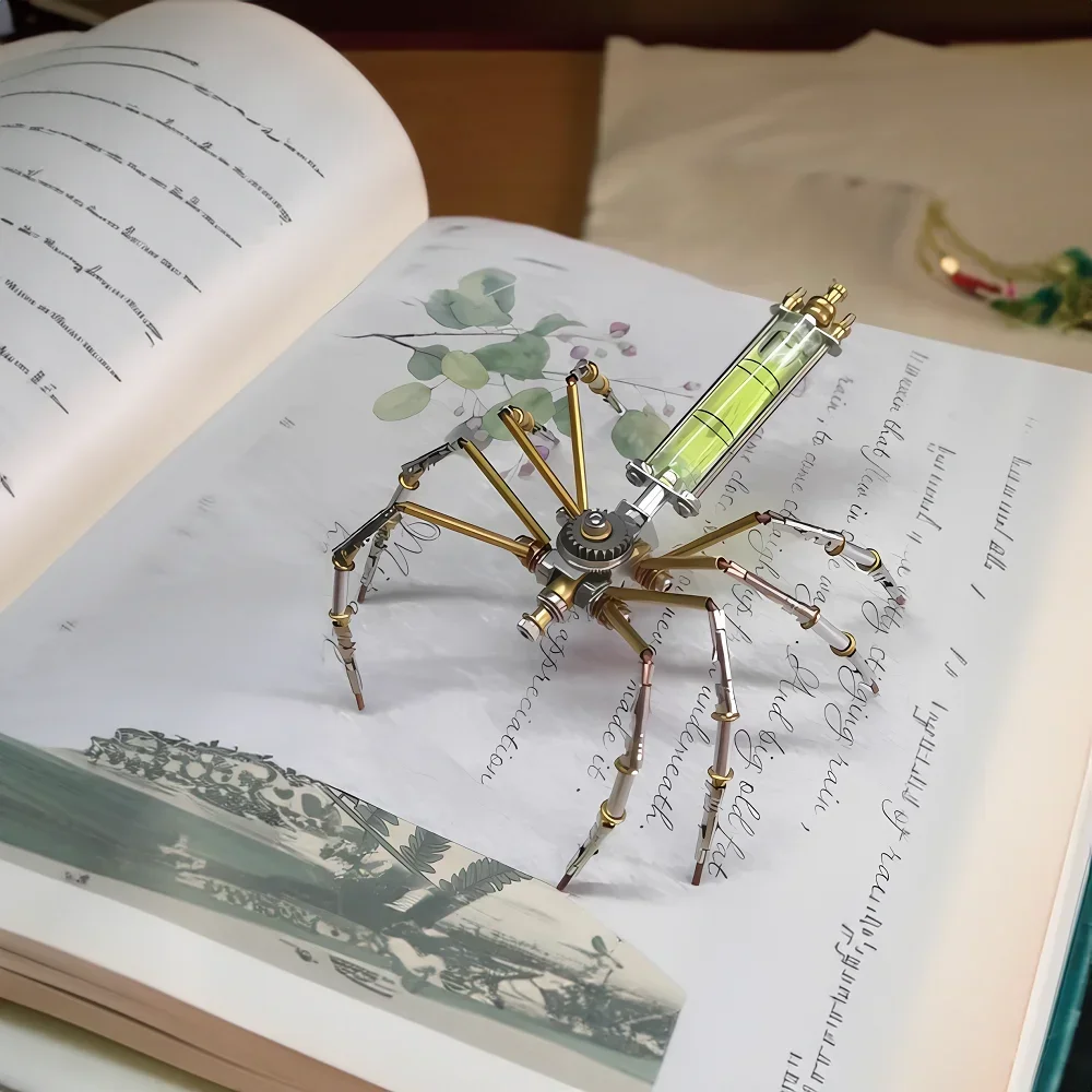 DIY Mechanical Spider Kit, Cyberpunk Metal Puzzles, Creative Insect Assembly, Handmade Metal Puzzle