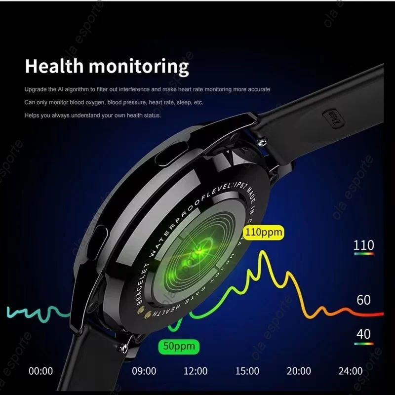 Bluetooth Calling Smart Watch Heart Rate SpO2 Waterproof Fitness Tracker