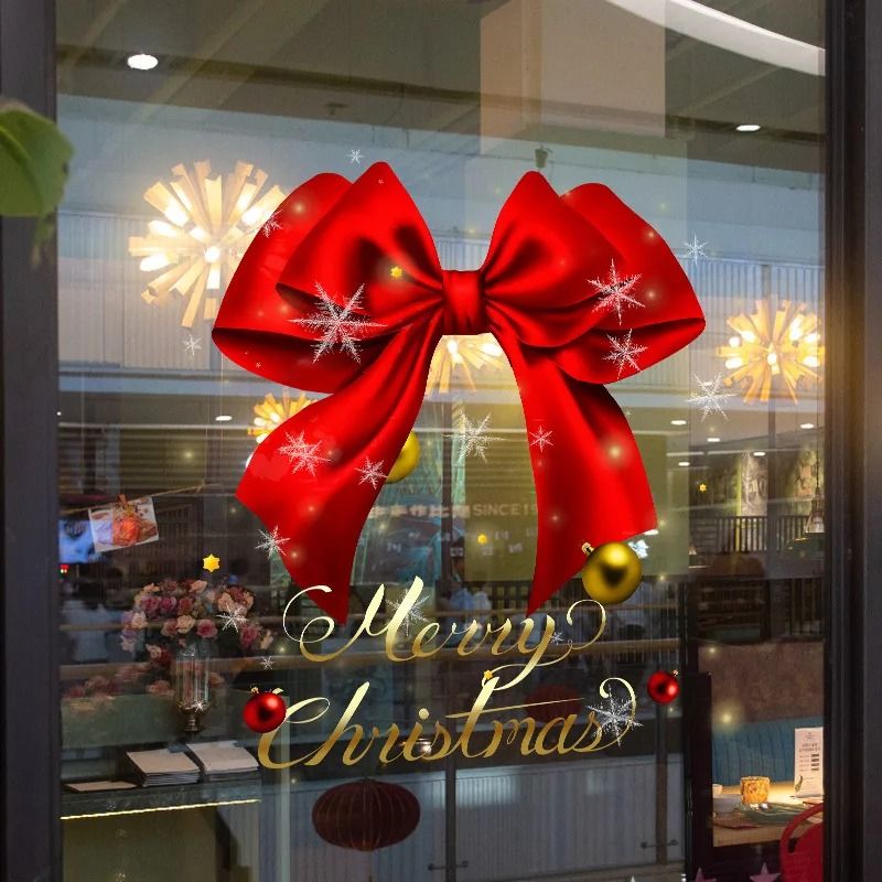 Festive Christmas Electrostatic Window Sticker