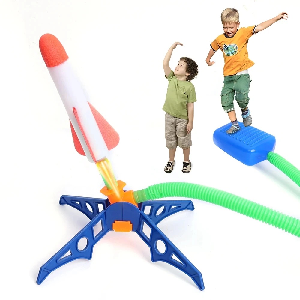 Kids Foot Pump Rocket Launcher Outdoor Toy for Kids