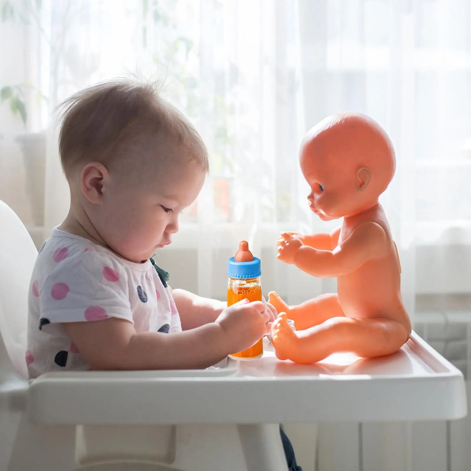 Baby Doll Nursing Play Bottles Set