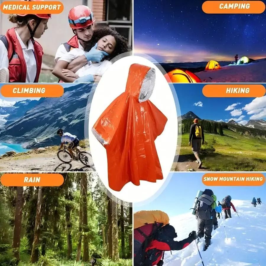 Emergency Thermal Survival Poncho
