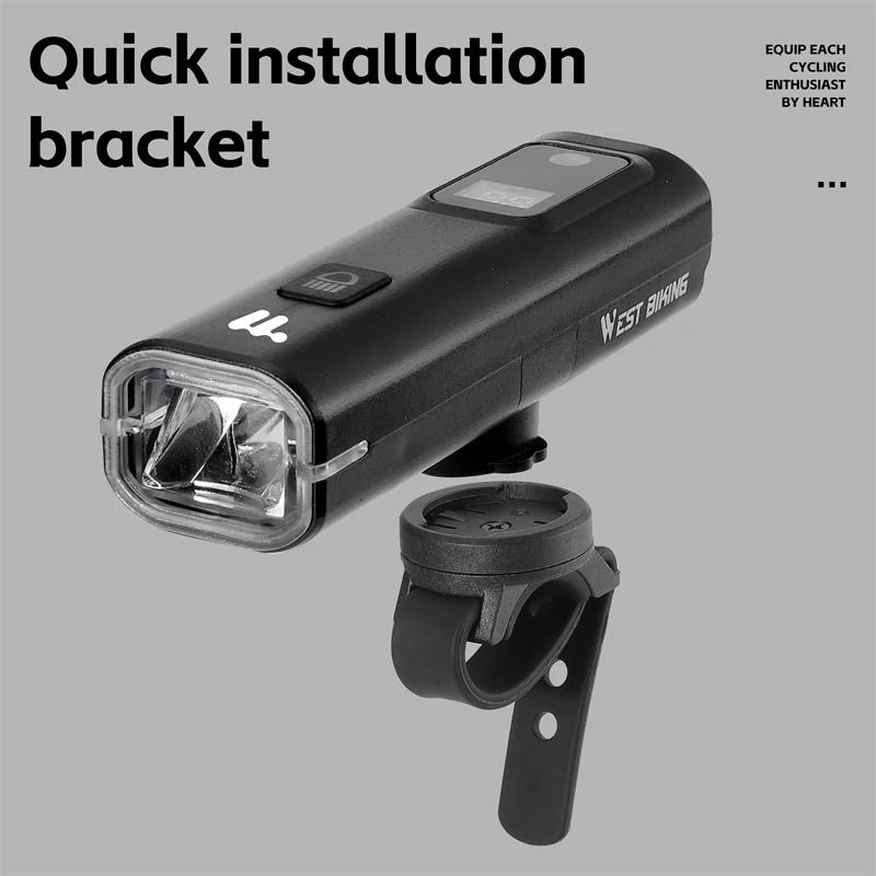 Smart Light Sensing Bicycle Front Headlight 400 Lumen Rechargeable Bike Light