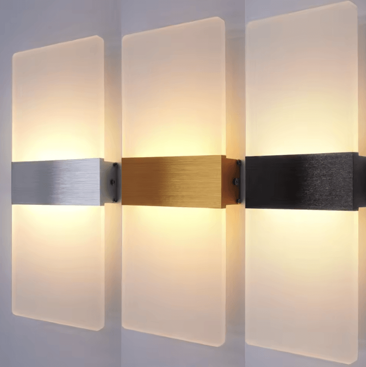 Modern Minimalist LED Wall Lamp – Aluminum Acrylic Indoor Sconce Lighting