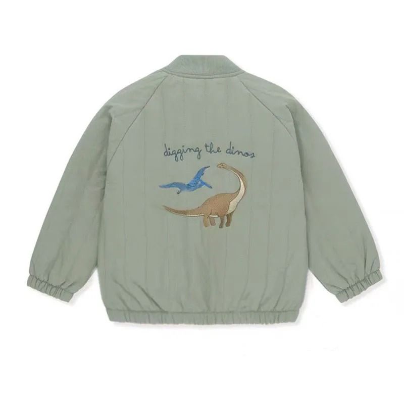 Toddler Boutique Embroidery Fleece Jacket - Kids Spring & Autumn Cotton Outerwear