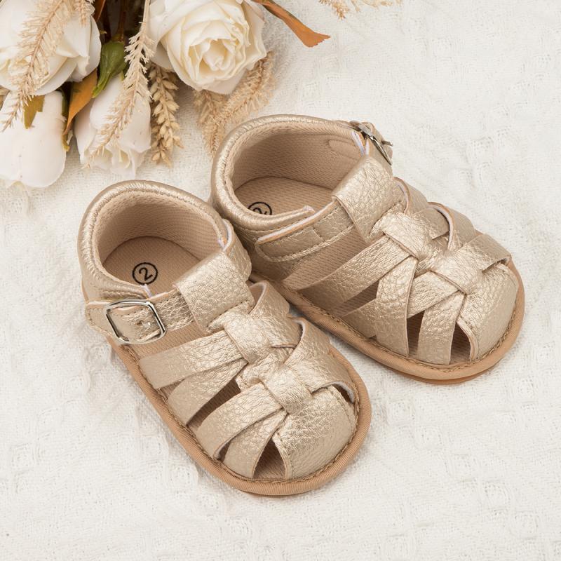 Baby Summer Sandals, Infant Boy Girl Soft Rubber Shoes, Non-Slip Toddler First Walker Sandals, Baby Crib & Newborn