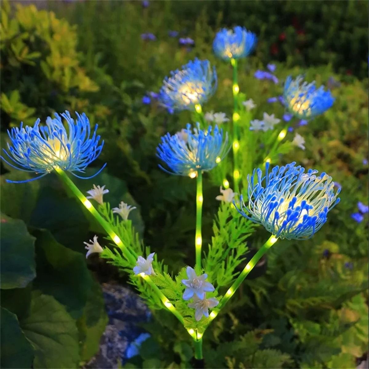 Solar Flower Garden Lights Waterproof Ground Stake Lamp Set