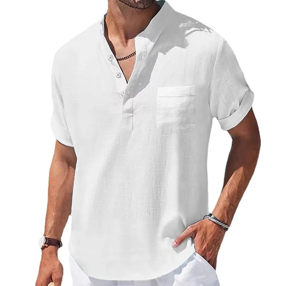 mens linen pants in cotton linen pants men blend - Relaxed streetwear linen trousers with Back Pocket
