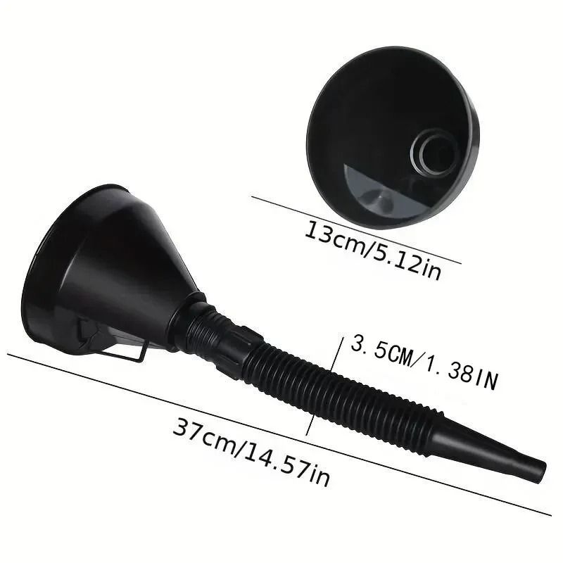 2-Piece High-Flow Refueling Funnel with Integrated Mesh Filter