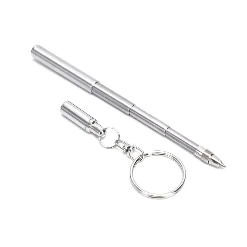 Mini Telescopic Stainless Steel Keychain Pen | Precision EDC Writing Tool