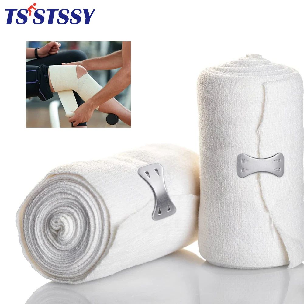 Elastic Compression Bandage Wrap 177.17in Stretch for Sports and Injury Support